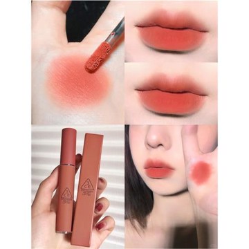 3ce南瓜色唇釉LAYDOWN絲絨蜜桃南瓜GOING RIGHT霧面臟橘色3ce唇釉