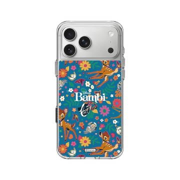 iPhone 17 Pro Max Clear Case（相機按鈕） 透明 - 迪士尼-經典系列 Disney Classics - 小鹿斑比 Bambi - Flower Pattern