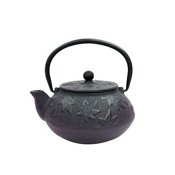 鑄鐵壺 龍文堂南部鐵器 楓葉急須壺0.6L(PF-0.6L)