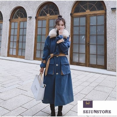 ロングコート コート トレンチコート レディース 冬 アウター ロング丈 裏ボア 裏起毛 ゆったり 大きいサイズ 防寒 通販 Lineポイント最大get Lineショッピング