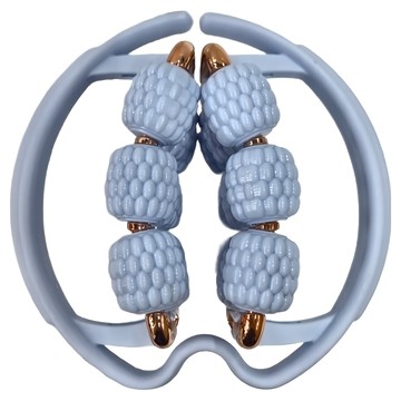 MICHAEL FITNESS 麥克健身 升級三層18輪夾腿按摩器 晴空藍 放鬆肌肉 按摩全身 小腿按摩器  1個