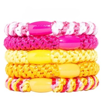 美國 L. Erickson 彈力髮圈-Bubble 加粗款髮圈 原裝5入【南風百貨】