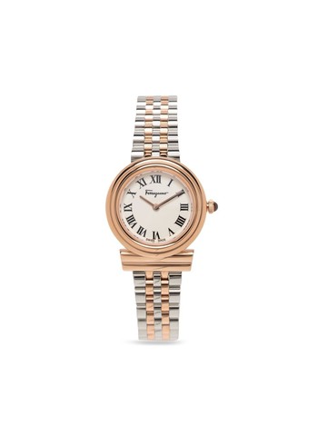 Salvatore Ferragamo Watches - Gancini quartz 28mm - women - stainless steel - One Size - White