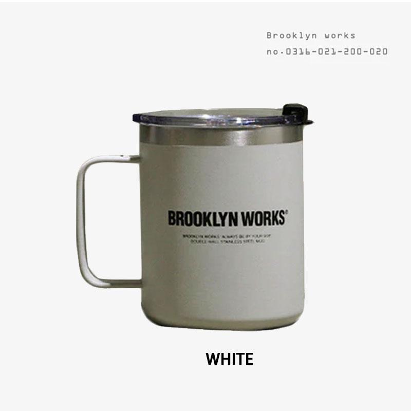 BROOKLYNWORKS ブルックリンワークス CUP W ダブルマグカップ Mサイズ 保温 保冷 おしゃれ ステンレスマグカップ シェラカップ コーヒカップ