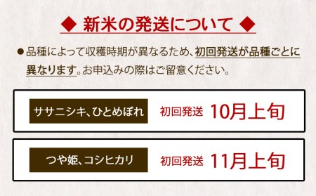 令和5年産＜定期便＞ヨシ腐葉土米 精米30kg（10kg×3回発送）ササニシキ