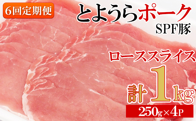  とようらポーク1kg ロース スライス 小分け 北海道豊浦産 SPF豚