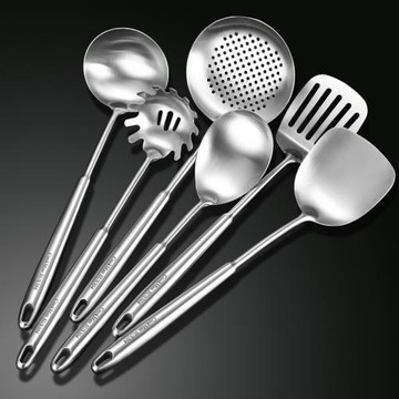 304不銹鋼鍋鏟加厚長柄一體炒鏟勺子家用廚房炒勺廚具鐵炒菜鏟子