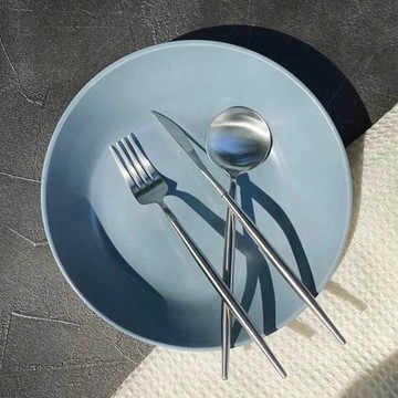 BLACHOICE 攜帶式質感餐具四件組 太空銀