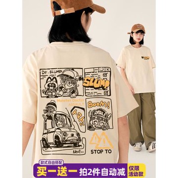 設計感小眾t恤女夏日系可愛印花短袖2025年新款oversize寬松bf風