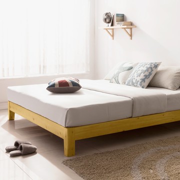 《售完不補》HINOKI真正日本檜木全實木床底-6尺(queensize)-實木床板,日本檜木,雙人加大,床台【myhome8居家無限】