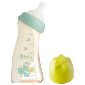 知力 Newborn Bottle 奶瓶 寬口 不含BPA/BPS 橫切奶嘴 PPSU奶瓶  240ml  1個  Green