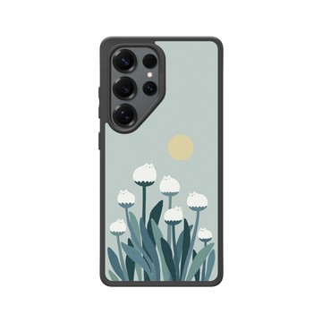 Galaxy S25 Ultra SolidSuit 黑 - ilovedoodle (Lim Heng Swee) - White Cat Flowers - 白貓花朵