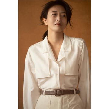 【丁東馬】自制/自在勃艮第/拉毛牛津面料/前擋設計感長袖襯衫