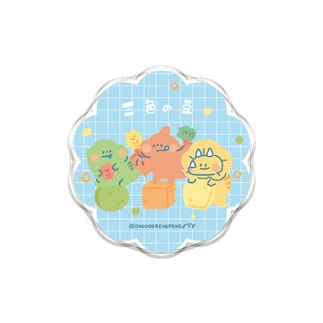 【插畫家聯名】狗狗的小跳步三色恐龍MagSafe氣囊支架