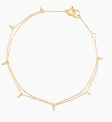 【festaria TOKYO】黃K地金手鍊