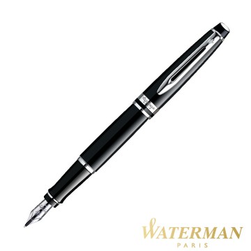 WATERMAN 權威系列 黑桿白夾 鋼筆