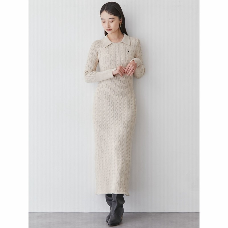 公式】LAGUNAMOON(ラグナムーン)【POLO BCS コラボ】ケーブルニット  