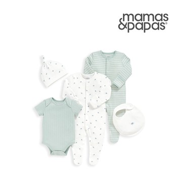 Mamas&Papas 海龜向海歸-連身衣/包屁衣5件組