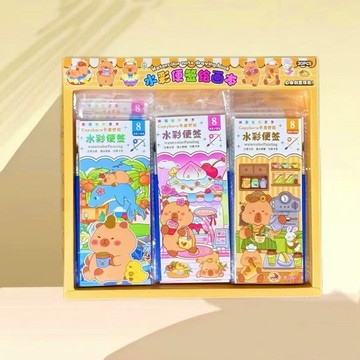 畫畫本 繪畫本 DIY畫本 兒童DIY 水彩塗色本 畫本 填色本 畫冊 自帶顏料 水彩畫 塗鴉本【2B204N140】