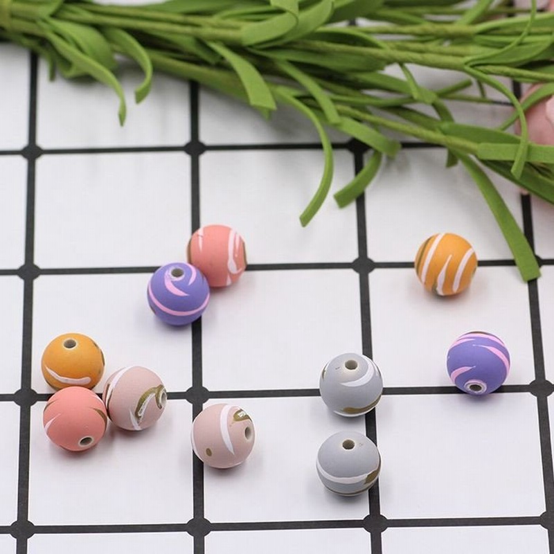 ビーズ ハンドメイド・デコ用に アクセサリーパーツ アクリルビーズ 丸形 5色ミックス 通し穴 約12mm 【10ヶ】 通販  LINEポイント最大0.5%GET | LINEショッピング