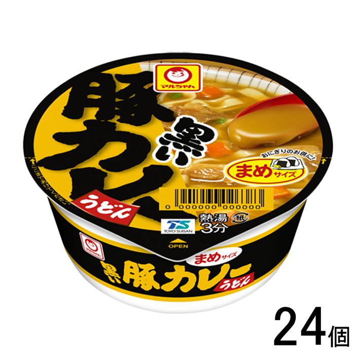 東洋水産 マルちゃん 黒いまめ豚カレーうどん 42g×12個入×2ケース：合計24個 ／食品