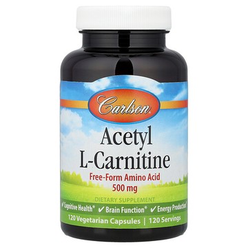 Carlson, 乙醯 L-肉堿，500 毫克，120 粒素食膠囊