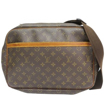 LOUIS VUITTON LV 路易威登 棕色 原花 帆布 Reporter GM 記者包 肩背包 M45252 【二手名牌BRAND OFF】