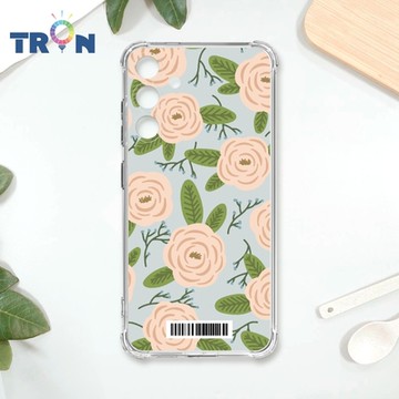 TRON 三星 S24 PLUS 平塗手繪花朵D款 四角防摔載具殼 軟殼 手機殼