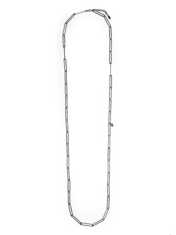 Brunello Cucinelli - clip way necklace - women - Sterling Silver - One Size - Black