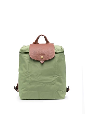 Longchamp - Le Pliage backpack - unisex - Calf Leather/Polyamide - One Size - Green