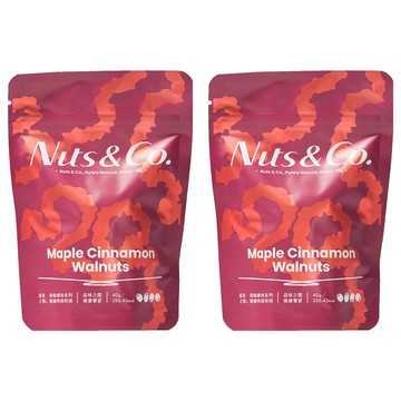 Nuts&Co. 堅果之間 頂級調味系列 楓糖肉桂核桃  42g  2包
