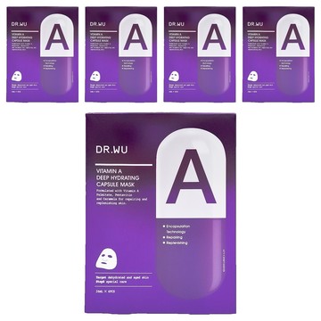 DR.WU 達爾膚 維他命A保濕修復膠囊面膜  4片  5盒