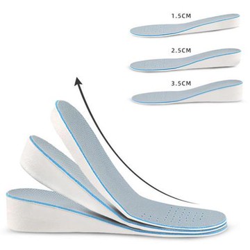 (杰恆)預購los1065隱形內增高鞋墊男女透氣運動休閑減震隱形柔軟增高全墊
