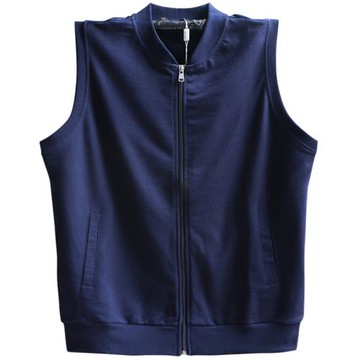 春秋中老年馬甲男士純棉釣魚背心大碼口袋坎肩薄款外穿中年爸爸