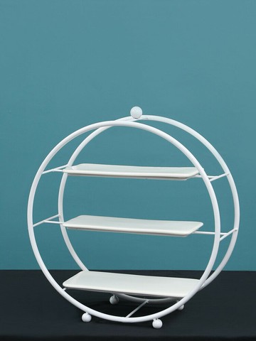 蛋糕甜品展示架 簡約白色蛋糕展示架子婚慶鐵藝甜品臺擺件冷餐茶歇臺甜點糕點擺盤