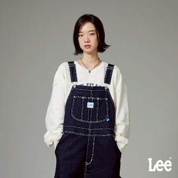 Lee 男女款 LEE JEANS 長袖圓領厚TEE 兩色｜MODERN