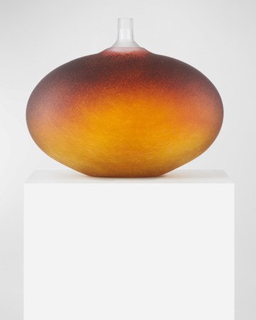 Beans Glass Sculpture, Blue