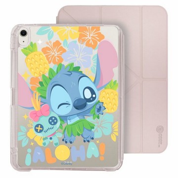 迪士尼史迪奇 iPad Air 11/pro13可拆式防摔透明筆槽摺套ipad