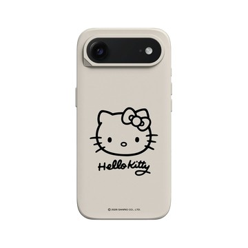 iPhone Air SolidX 貝殼灰 - 三麗鷗-Hello Kitty - 簡約系列-線條大頭