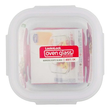 LocknLock 樂扣樂扣 第二代耐熱玻璃保鮮盒 正方形 LLG214 500ml  1個  1個