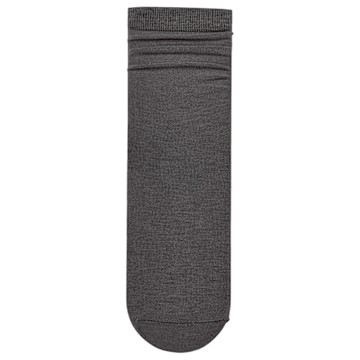 【Grace Gift】涼感莫代爾透膚中筒襪 深灰