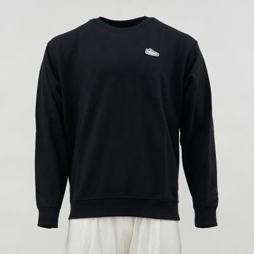 New Balance 男款 黑色 運動 休閒 圖案 上衣 美規 大學T 長袖 MT51965BK