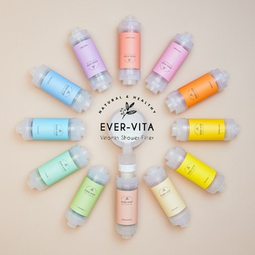 韓國 EVER VITA 護膚沐浴 蓮蓬頭香氛濾芯（除氯淨水 過濾淨水器 水質雜質淨化濾水器 the nemowater