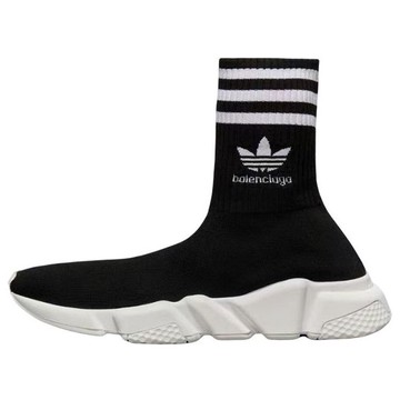 (WMNS) Balenciaga x adidas Originals Speed Sneakers 'Black White'