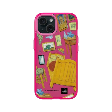 iPhone 15 Clear 粉漾桃 - Van Gogh Museum - 寢室-透明