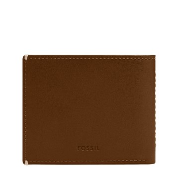 【FOSSIL】限時9折↘Westover 真皮翻轉證件格皮夾-咖啡色 ML4583210