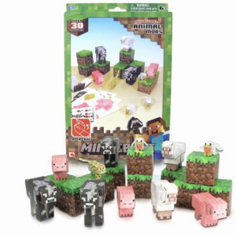 マインクラフト マイクラ Mojang Minecraft Papercraft Animal Mobs Set Over 30 Pieces 通販 Lineポイント最大10 0 Get Lineショッピング