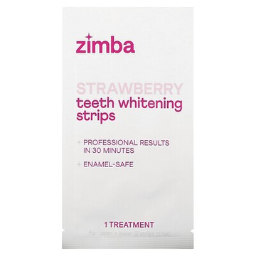 Zimba, 牙齒潔白貼，草莓味，14 片