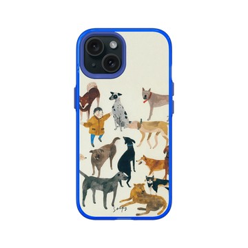 iPhone 15 Clear 激光藍 - Soupy Tang 湯舒皮 - Dogs