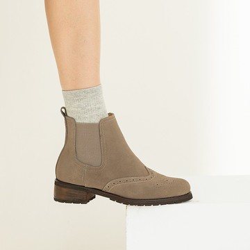 3M防潑水-雙棲動物切爾西靴-梧桐褐綠